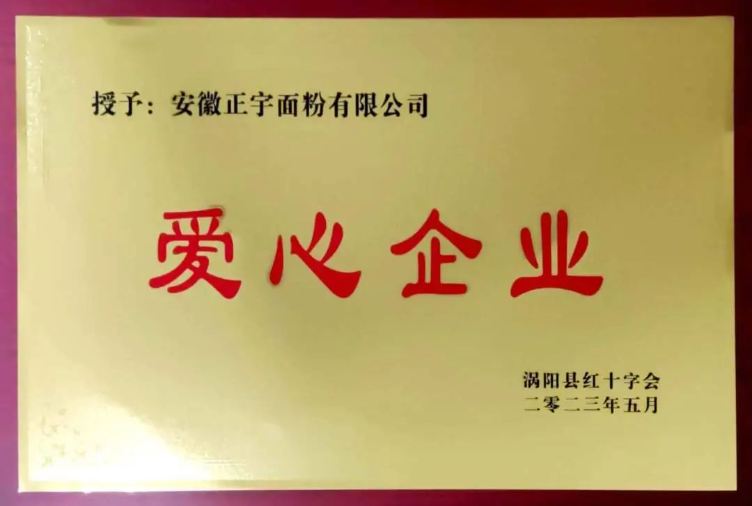 点赞！安徽正宇面业荣获“...